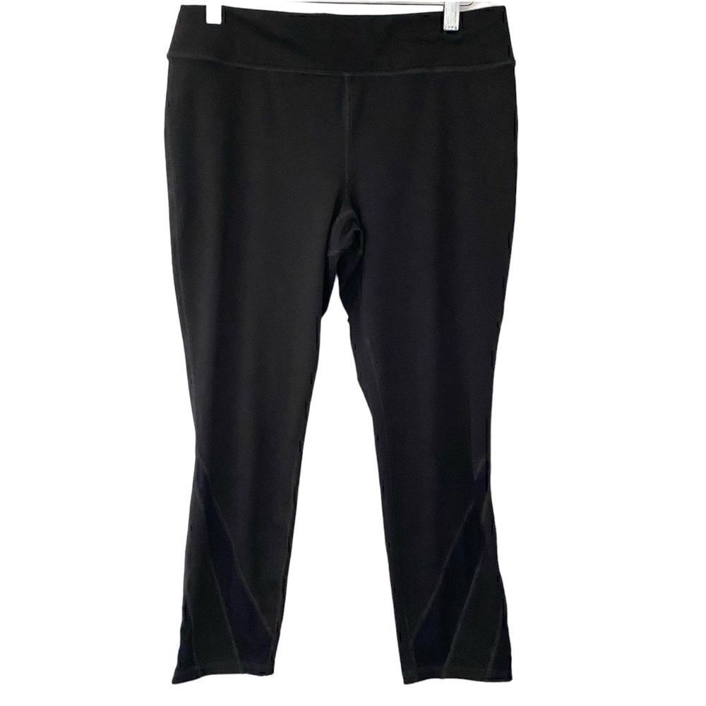 Susan Lucci Black athletic leggings Medium Petite